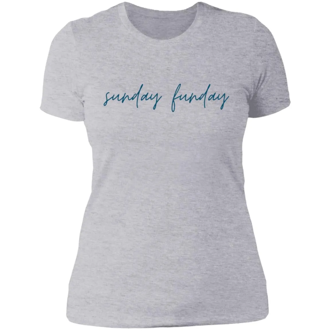 "Big Sunday Funday- NAVY" Ladies' Boyfriend T-Shirt