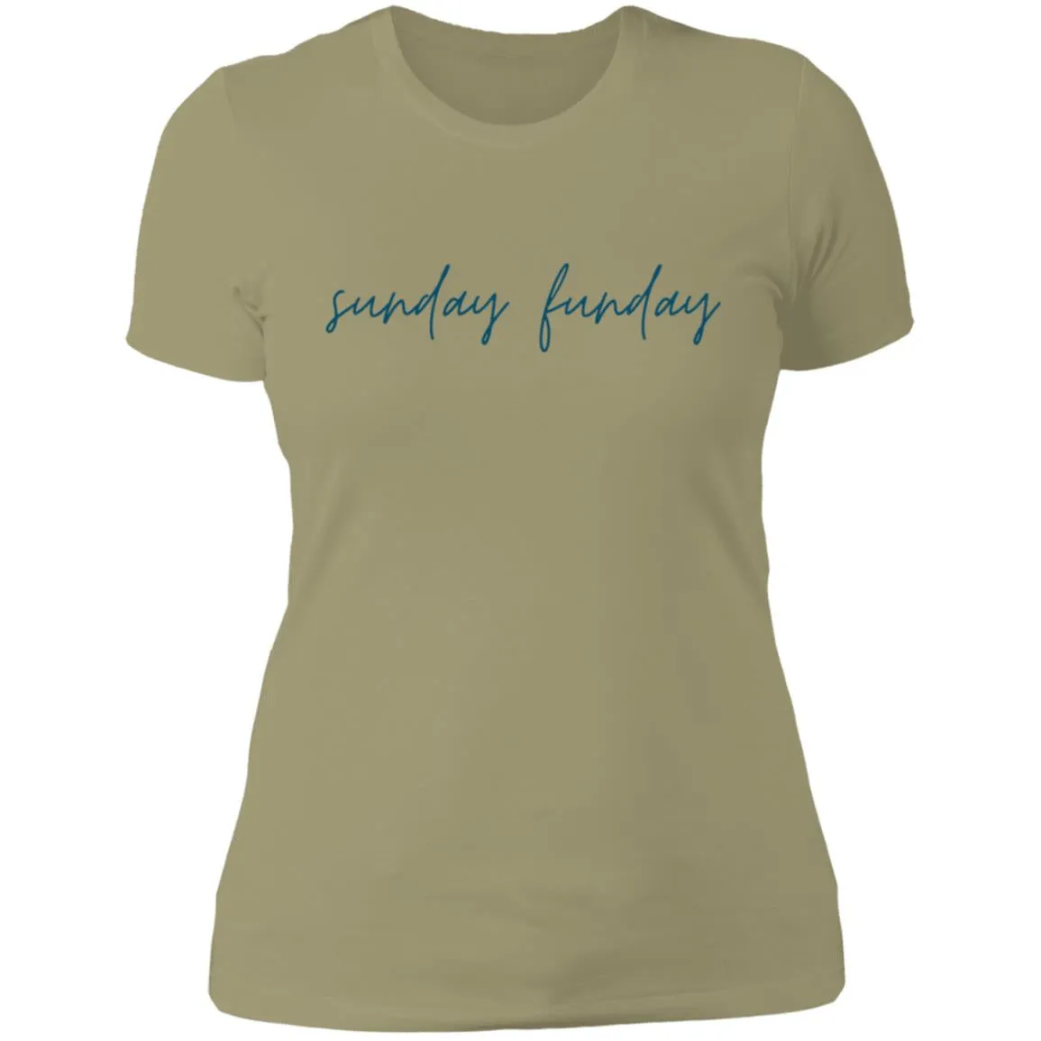 "Big Sunday Funday- NAVY" Ladies' Boyfriend T-Shirt