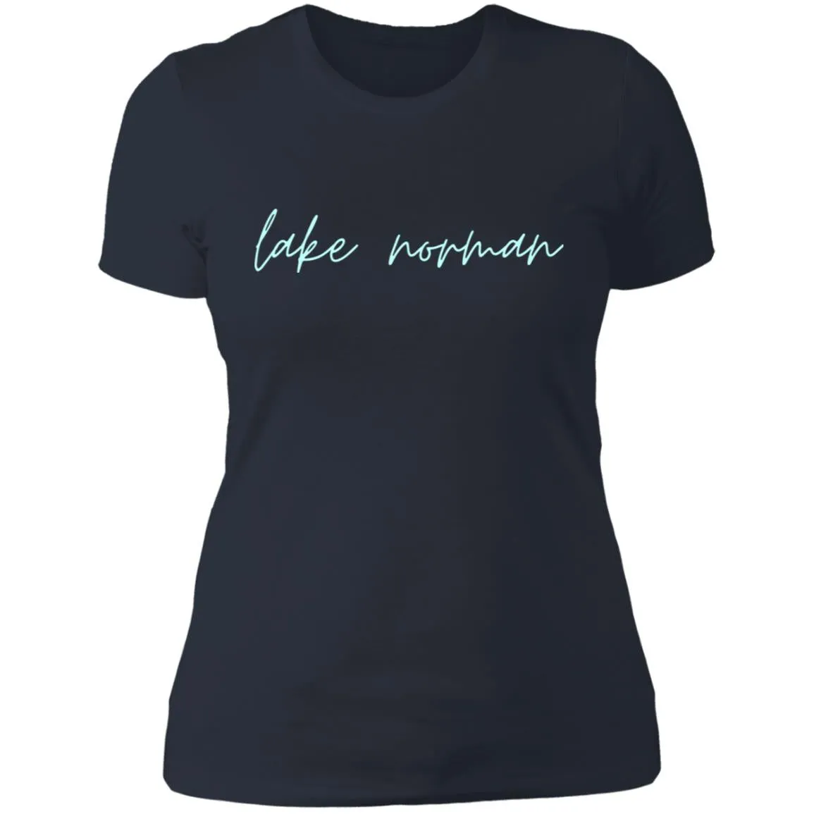 "Lake Norman- AQUA" Ladies' Boyfriend T-Shirt