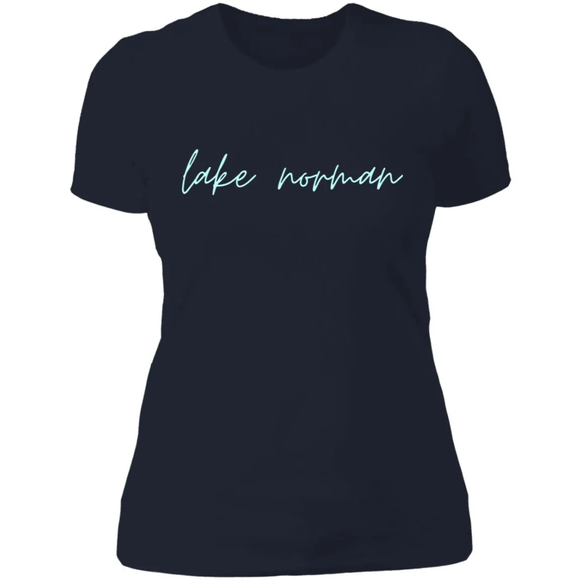 "Lake Norman- AQUA" Ladies' Boyfriend T-Shirt
