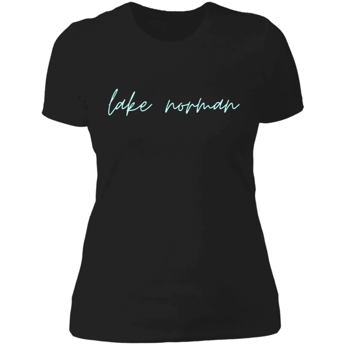 "Lake Norman- AQUA" Ladies' Boyfriend T-Shirt