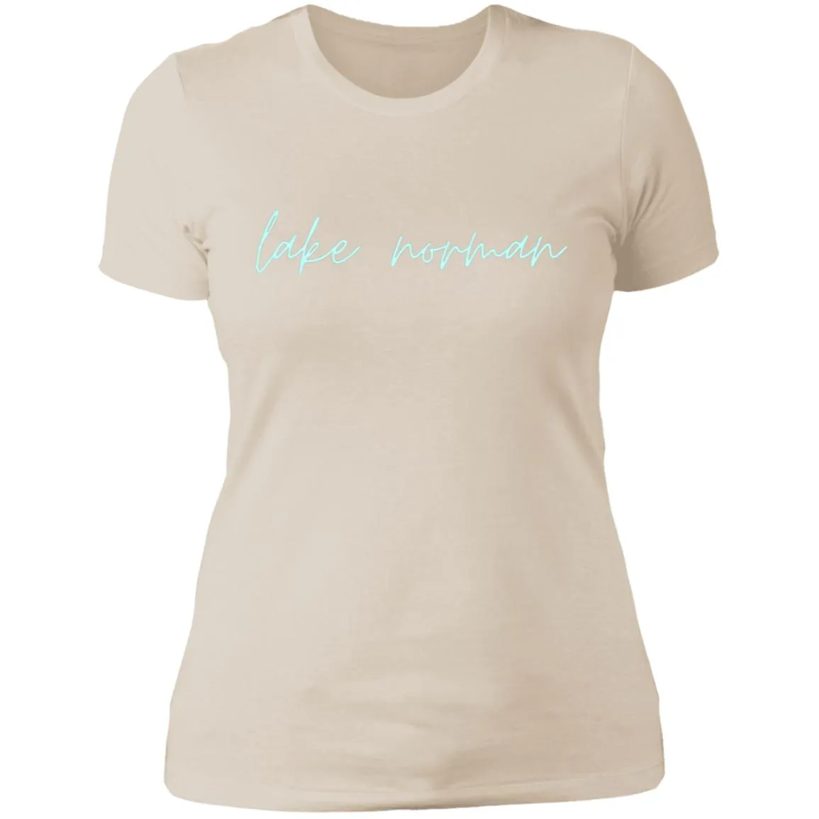 "Lake Norman- AQUA" Ladies' Boyfriend T-Shirt