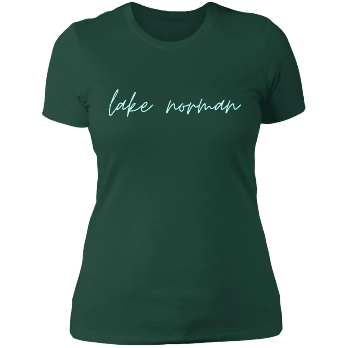 "Lake Norman- AQUA" Ladies' Boyfriend T-Shirt