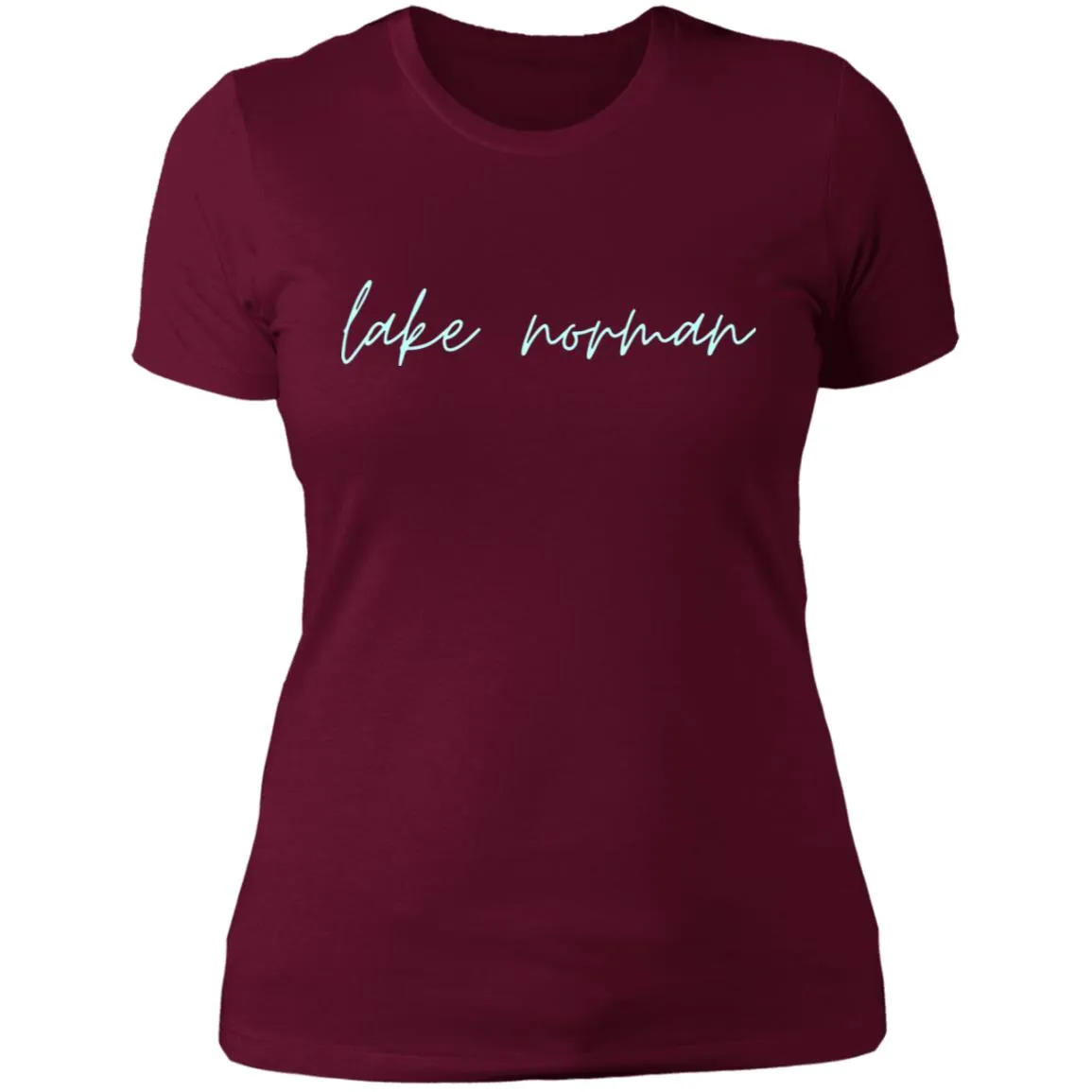 "Lake Norman- AQUA" Ladies' Boyfriend T-Shirt