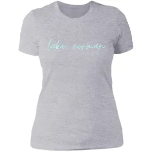 "Lake Norman- AQUA" Ladies' Boyfriend T-Shirt