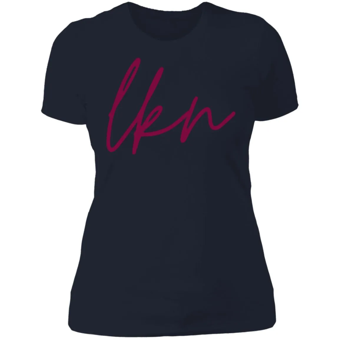 "LKN- BURGUNDY" Ladies' Boyfriend Tee