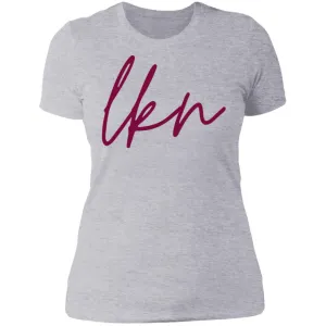 "LKN- BURGUNDY" Ladies' Boyfriend Tee