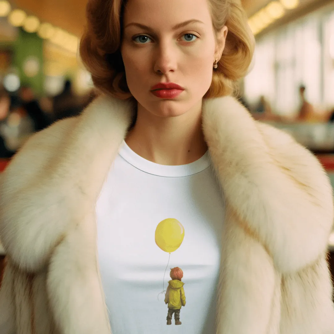 "Yellow Balloon" Custom T-Shirt for Women