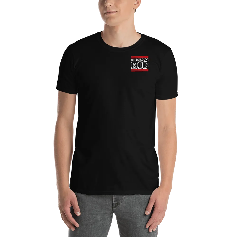 Red and White Dream Big Lifestyle Short-Sleeve Unisex T-Shirt