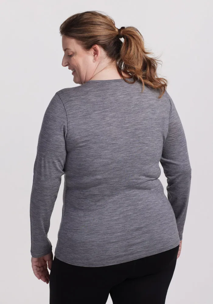 Remi Long Sleeve T-Shirt - Graphite Heather
