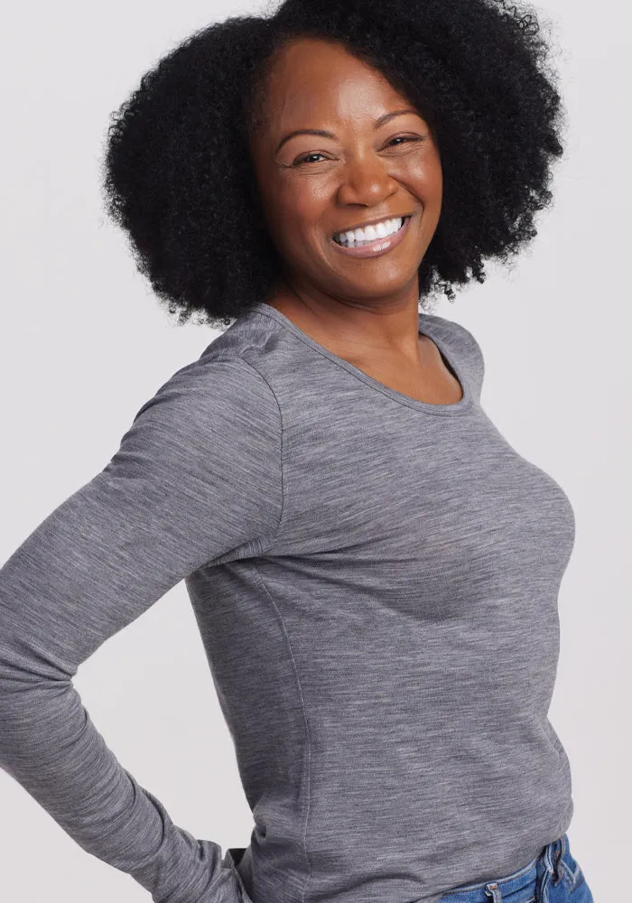 Remi Long Sleeve T-Shirt - Graphite Heather