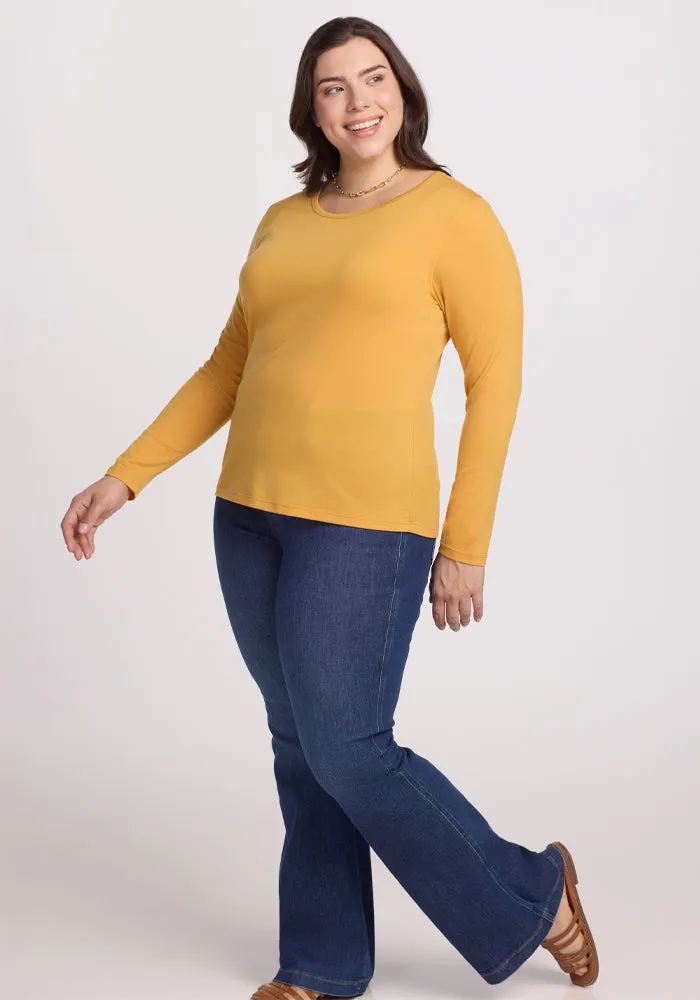 Remi Long Sleeve T-Shirt - Marigold