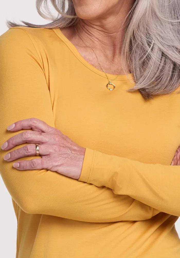 Remi Long Sleeve T-Shirt - Marigold