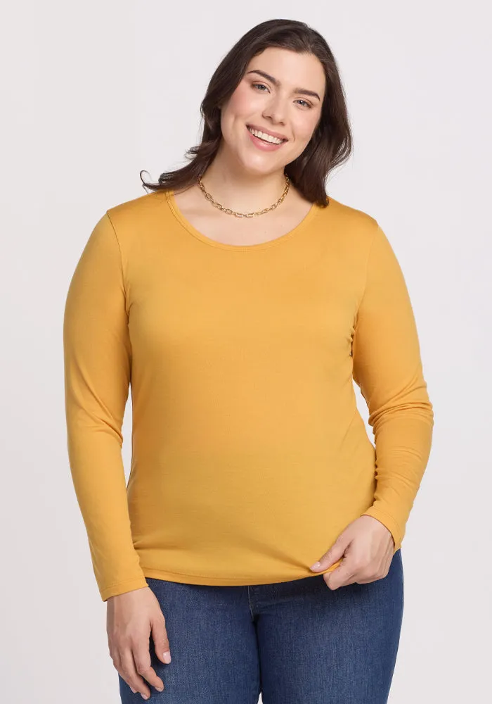 Remi Long Sleeve T-Shirt - Marigold