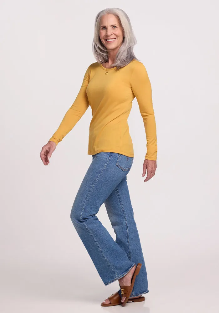 Remi Long Sleeve T-Shirt - Marigold