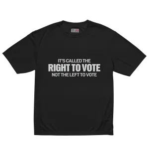 Right To Vote Unisex performance crew neck t-shirt
