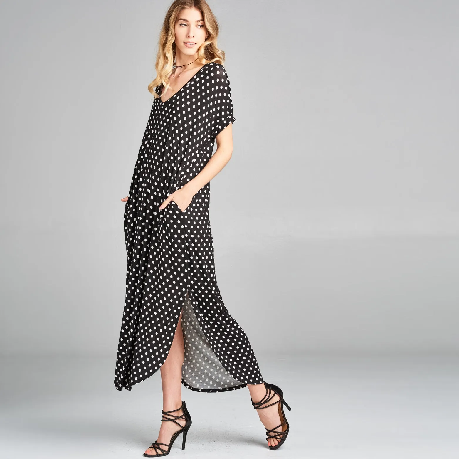 RL Polka Dot Maxi Dress