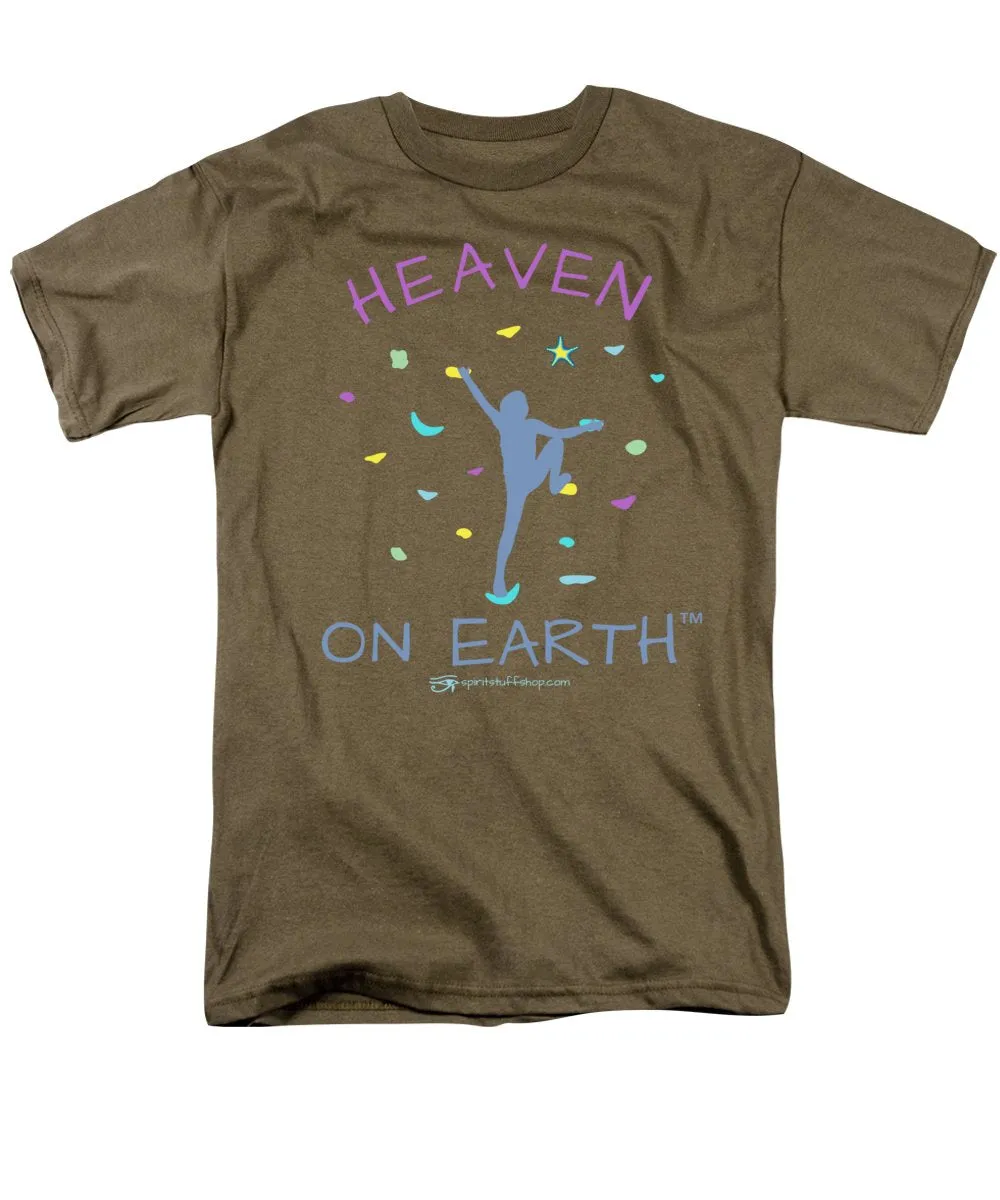 Rock Climbing Heaven On Earth - Men's T-Shirt  (Regular Fit)