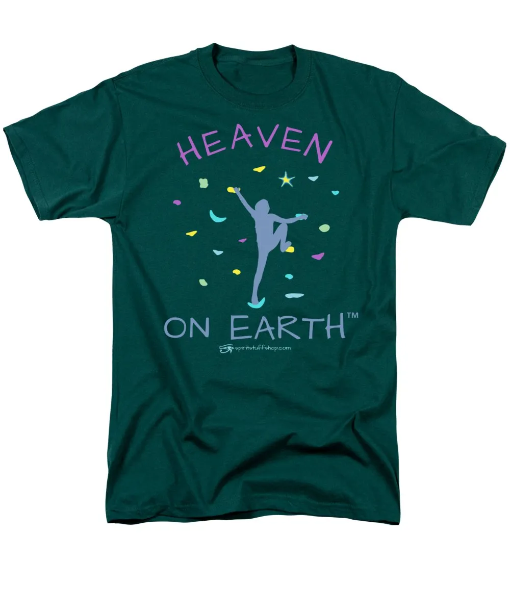 Rock Climbing Heaven On Earth - Men's T-Shirt  (Regular Fit)