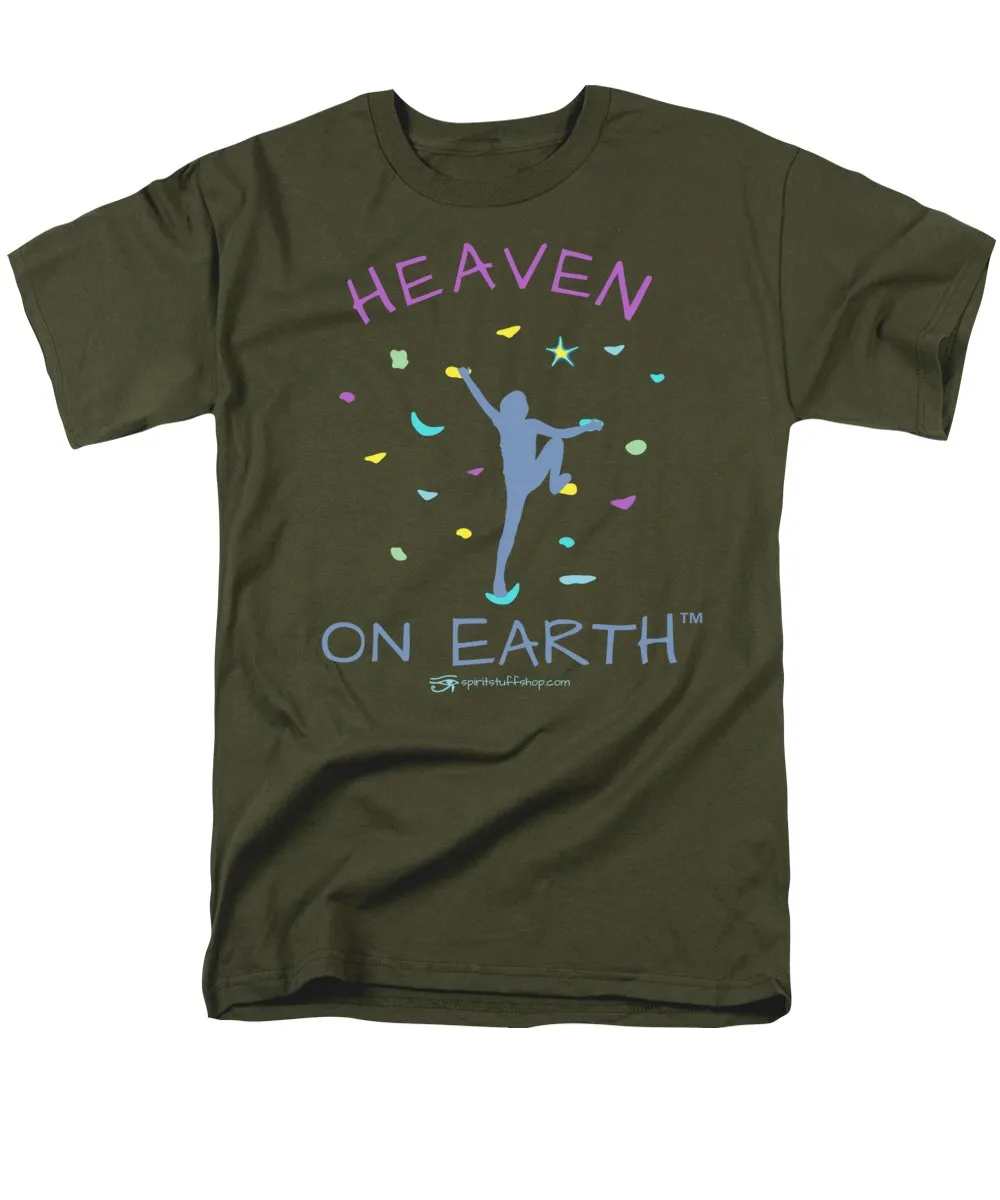 Rock Climbing Heaven On Earth - Men's T-Shirt  (Regular Fit)
