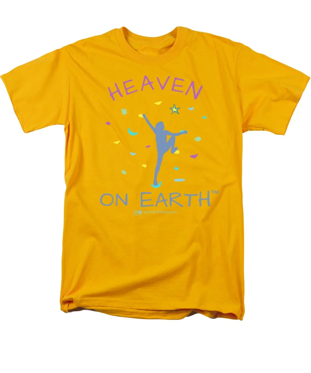 Rock Climbing Heaven On Earth - Men's T-Shirt  (Regular Fit)
