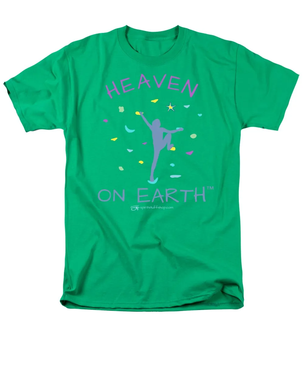Rock Climbing Heaven On Earth - Men's T-Shirt  (Regular Fit)