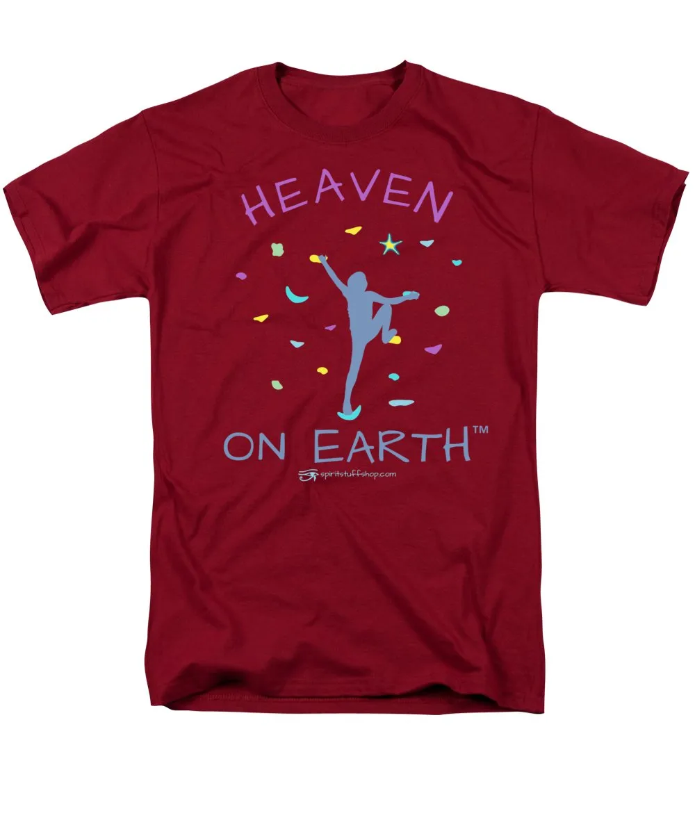 Rock Climbing Heaven On Earth - Men's T-Shirt  (Regular Fit)