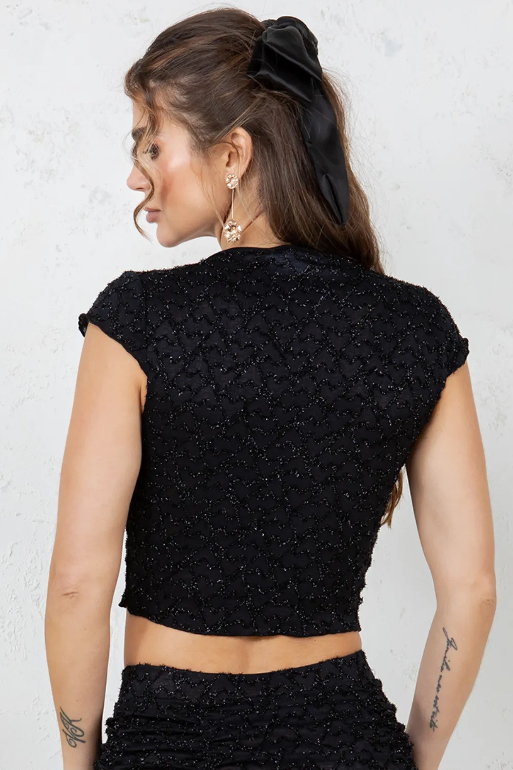 Ronni Heart Mesh Top