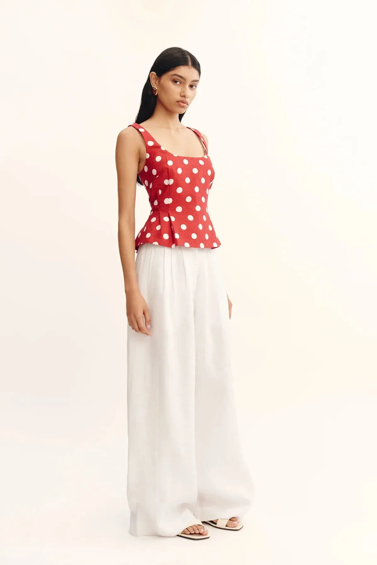 Rosalie top - polka dot