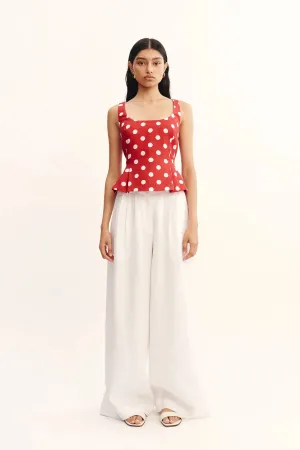Rosalie top - polka dot