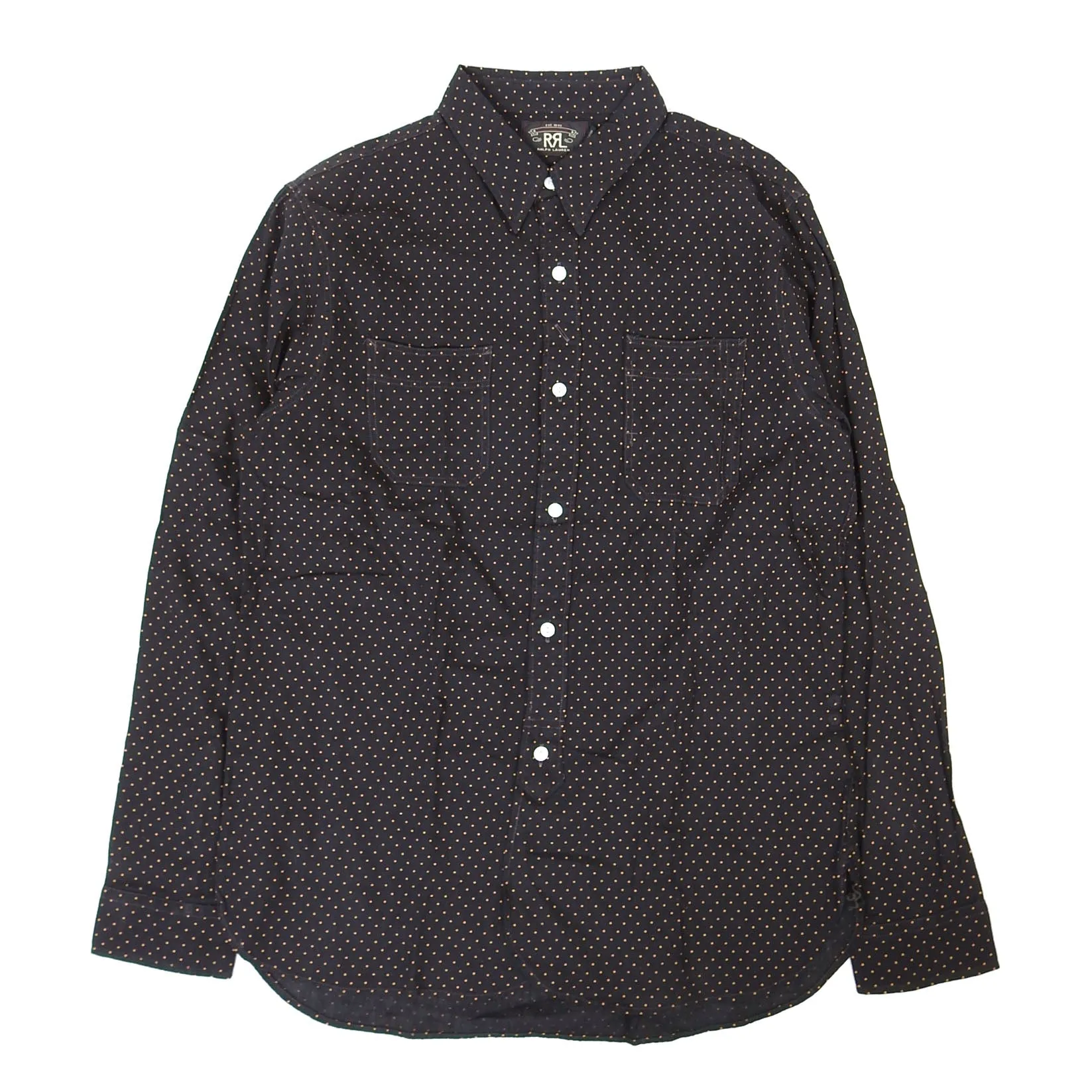RRL Polka Dot Shirt Size Medium