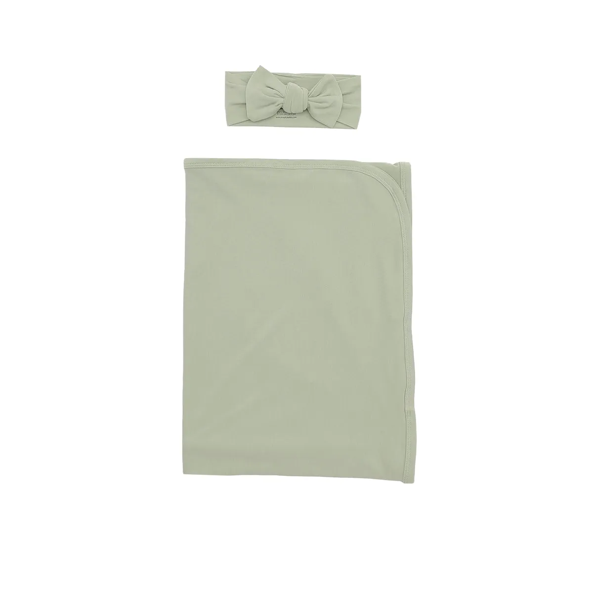 Sage Swaddle Headband Set