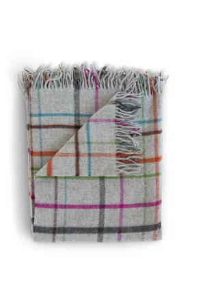 SALE Fog Plaid Multi Throw