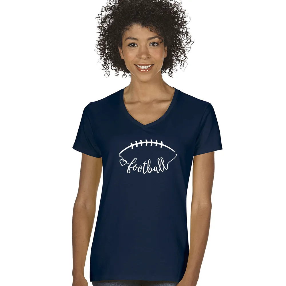 SALE "I Love Football" Women's V-Neck