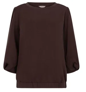 SALE Sweater Twisted Sleeve Modal- Black