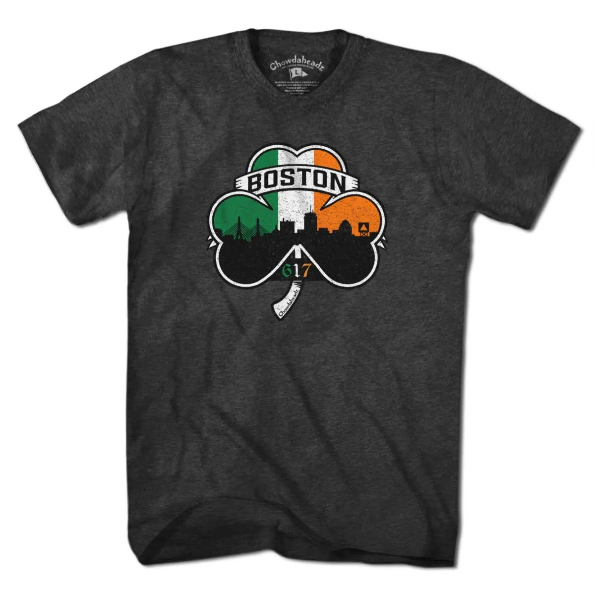 Shamrock Coat Of Arms T-Shirt | Unisex / L / Charcoal