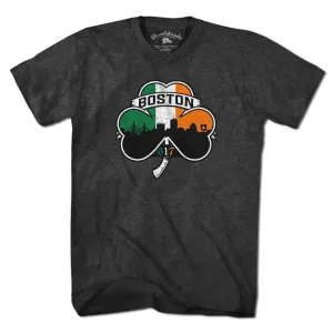Shamrock Coat Of Arms T-Shirt | Unisex / L / Charcoal