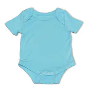Short Sleeve Onesie - Aqua