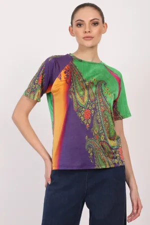 Silk - Colour Burst Paisley Top