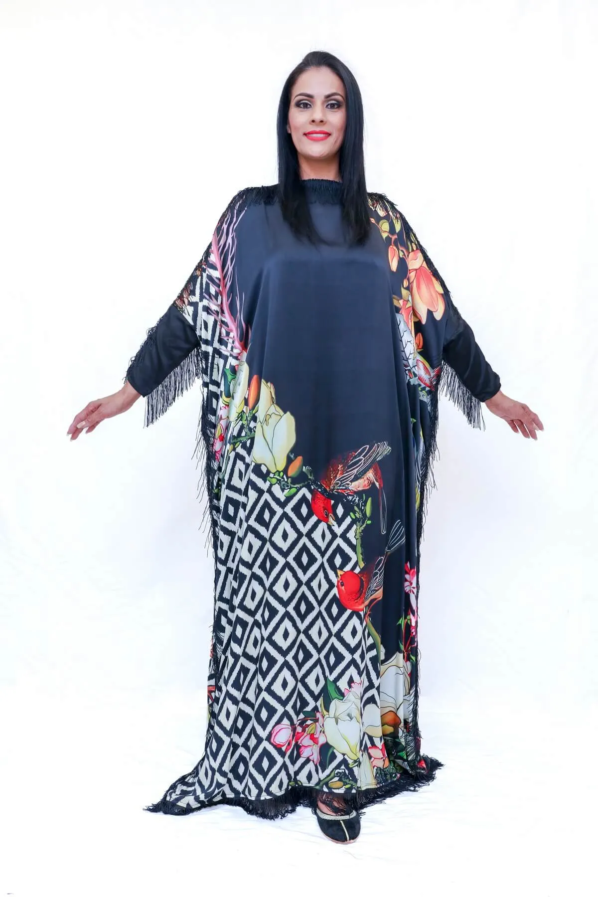 Silk Printed Gown