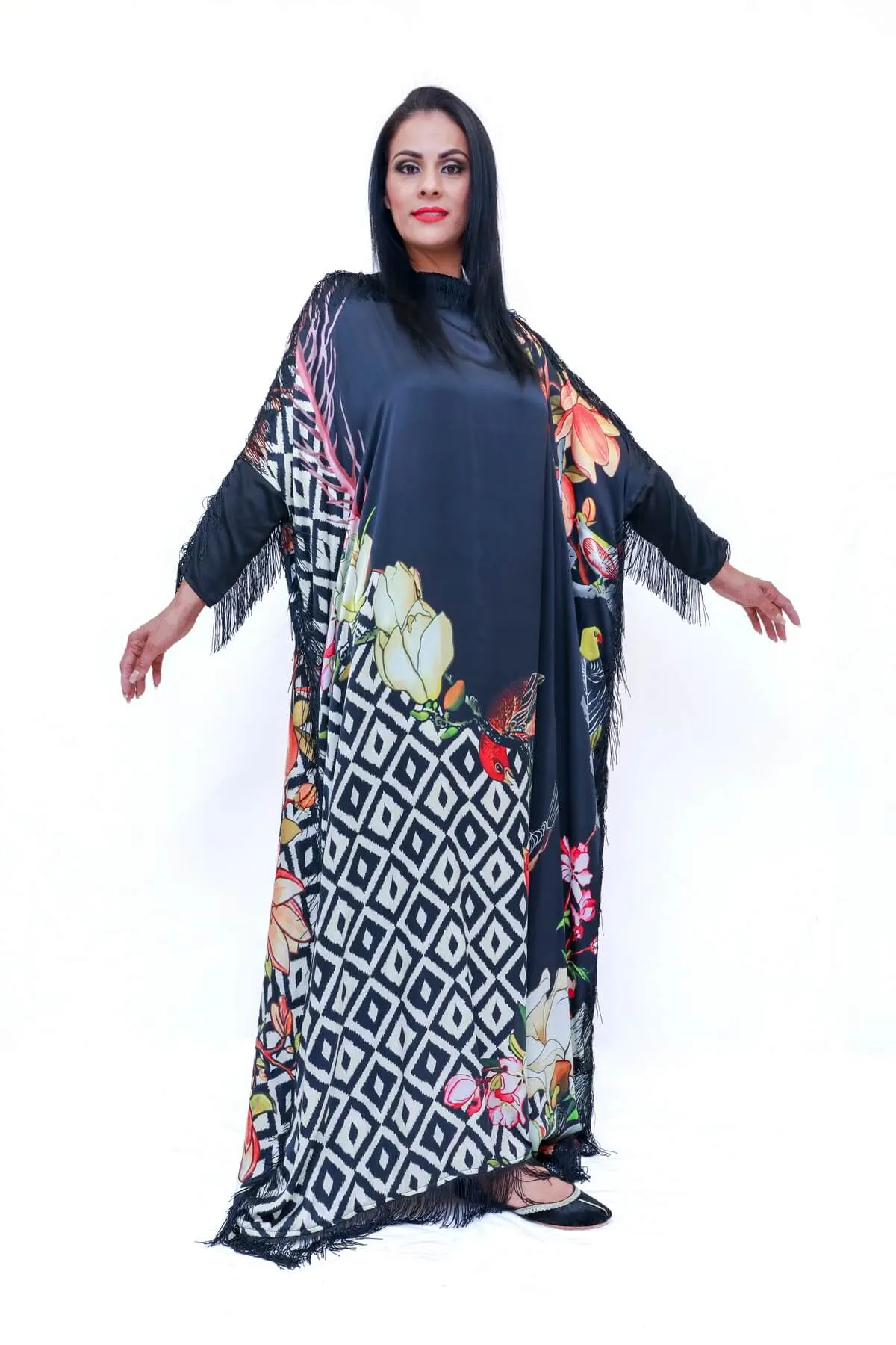 Silk Printed Gown