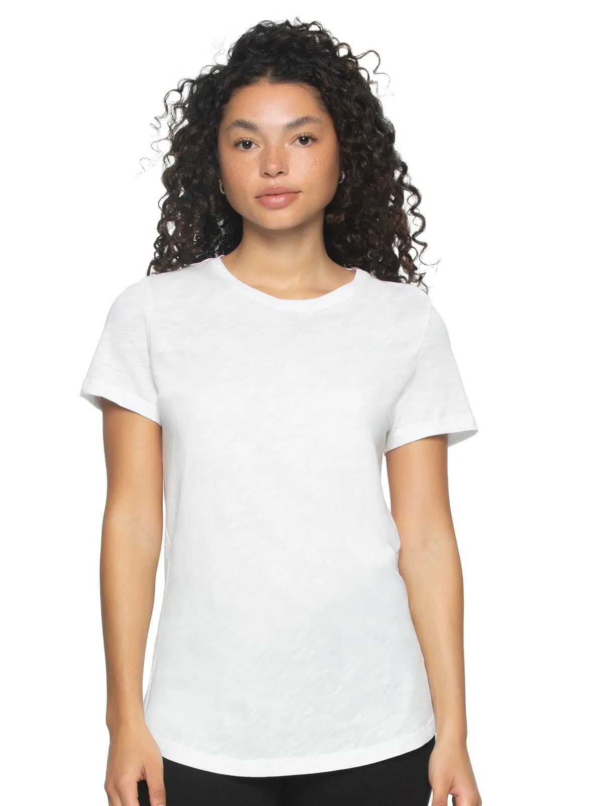 Slub Jersey Crew Neck T-Shirt