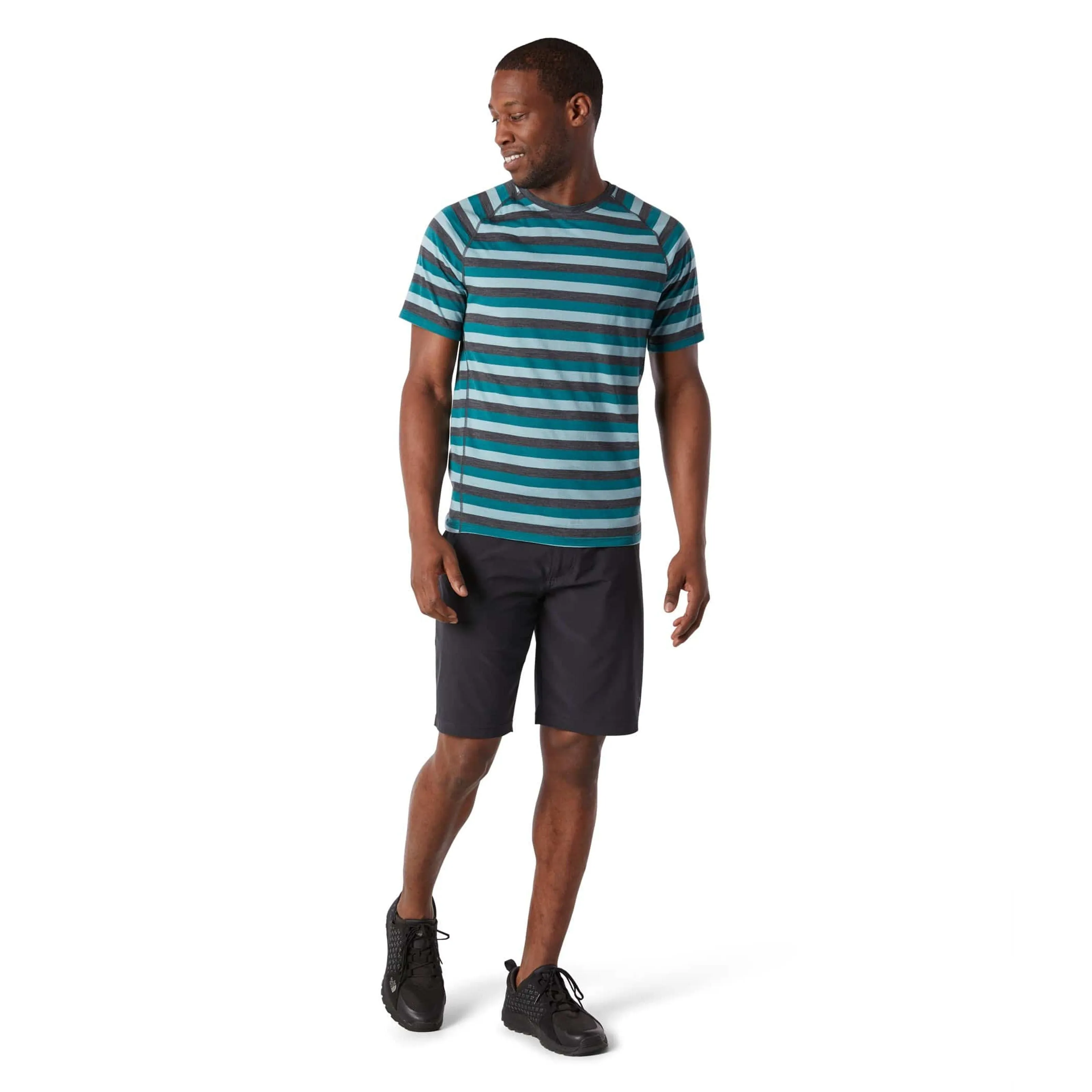 Smartwool Mens Merino 150 Base Layer Striped Short-Sleeve