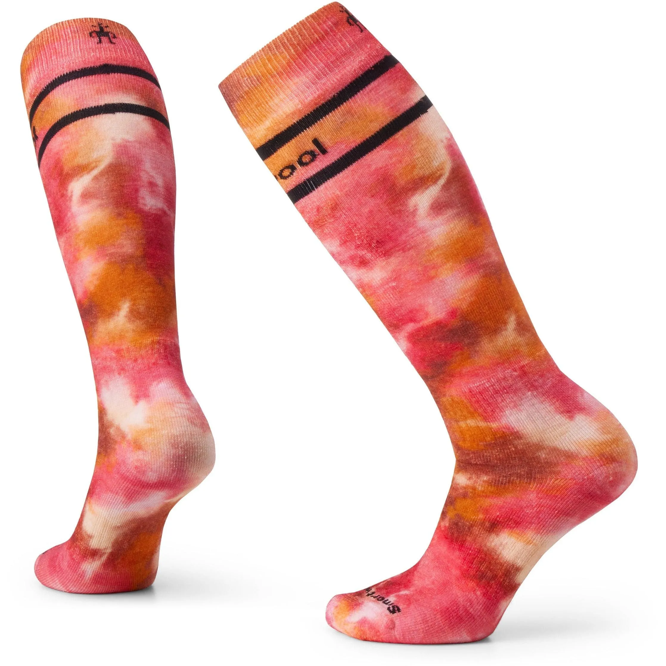 Smartwool Womens Ski Full Cushion Tie Dye Print OTC Socks