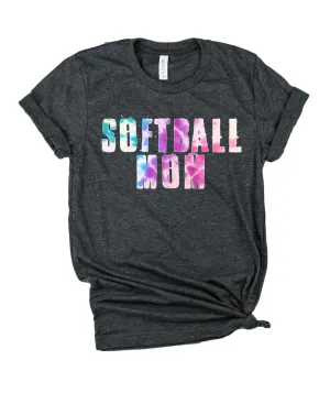 Softball Mom  Tie Dye Shirt | Unisex Shirt