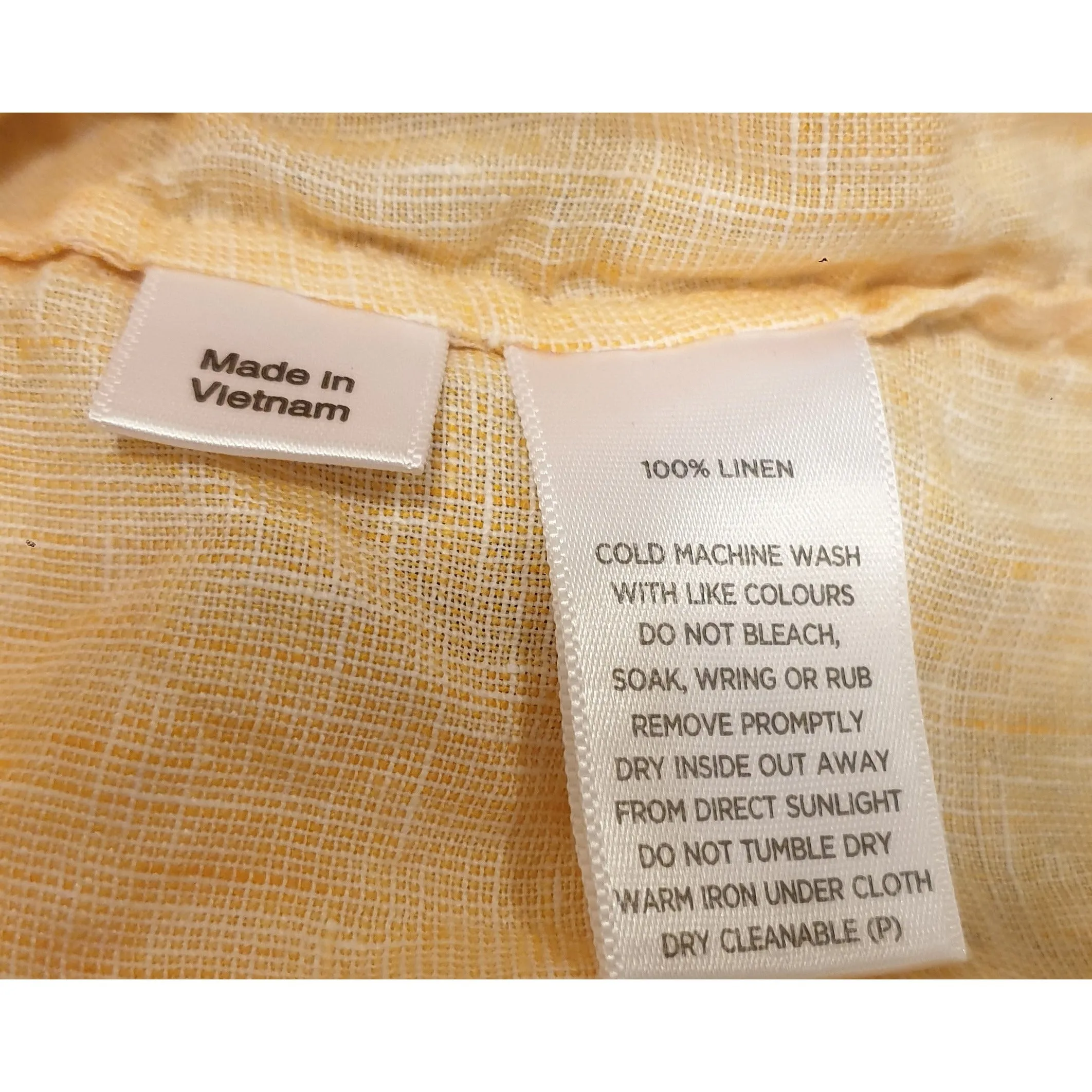Sportscraft light orange/peach 100% linen shirt size 18 (fits sizes 16-18)