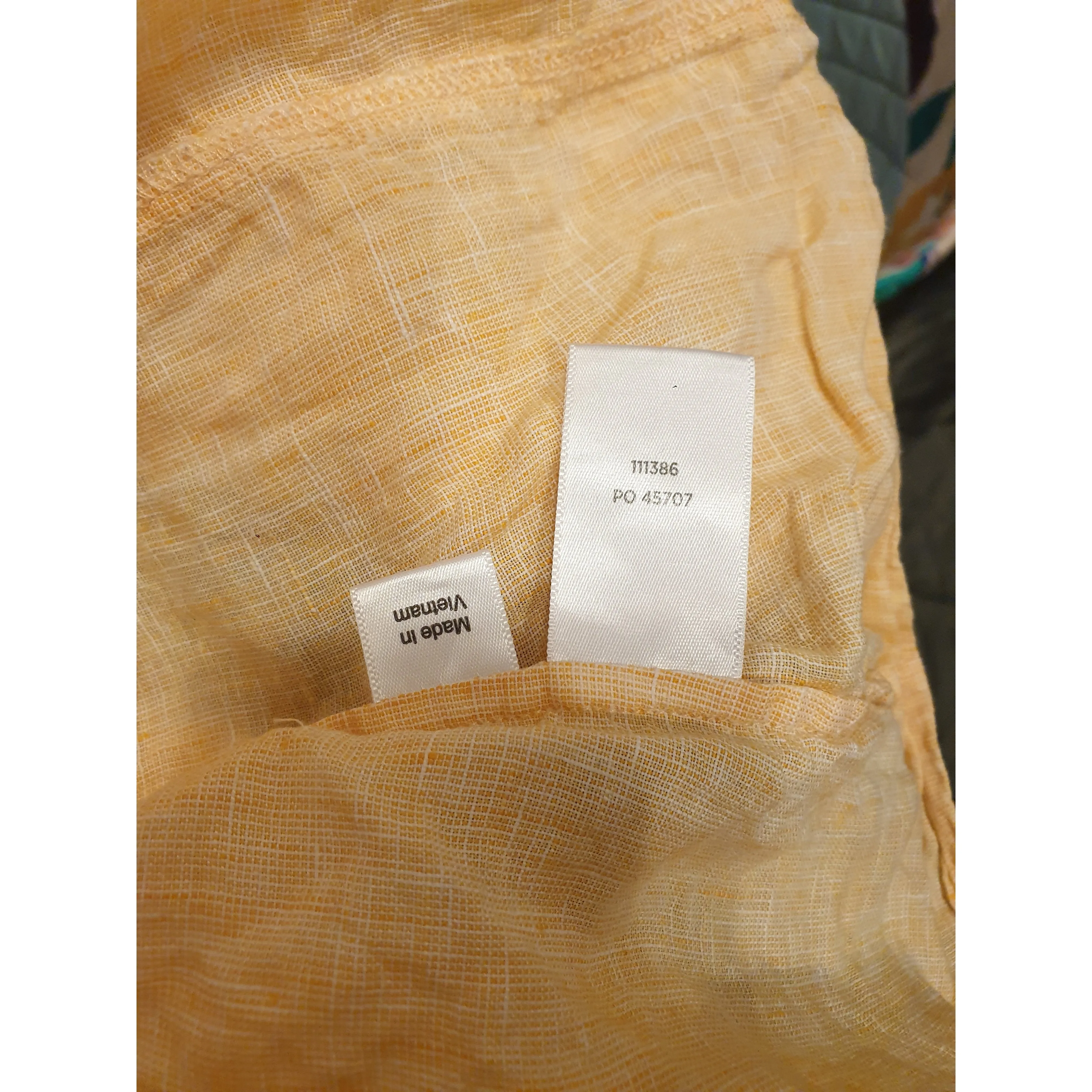 Sportscraft light orange/peach 100% linen shirt size 18 (fits sizes 16-18)