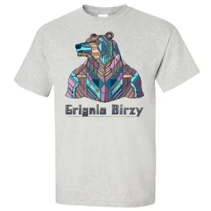 Stained Glass Cyborg Grizzly Bear Asst Colors T-shirt/tee