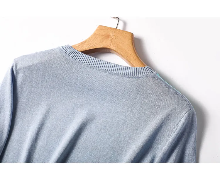 Summer Ice Silk Short Sleeve T-shirt