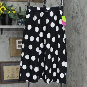 Tabitha Brown for Target Women's Polka Dot Midi Skirt Black / White S